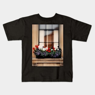 Windowsill & Spring Flowers Kids T-Shirt